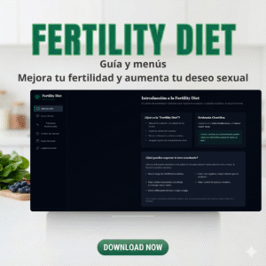 FERTILITY DIET: Guía, Menús y Suplementación para mejorar tu fertilidad